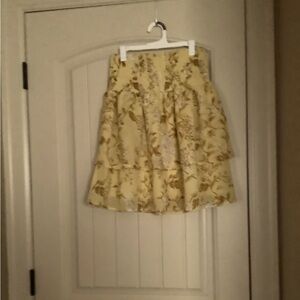 Yellow flower women’s skirt
